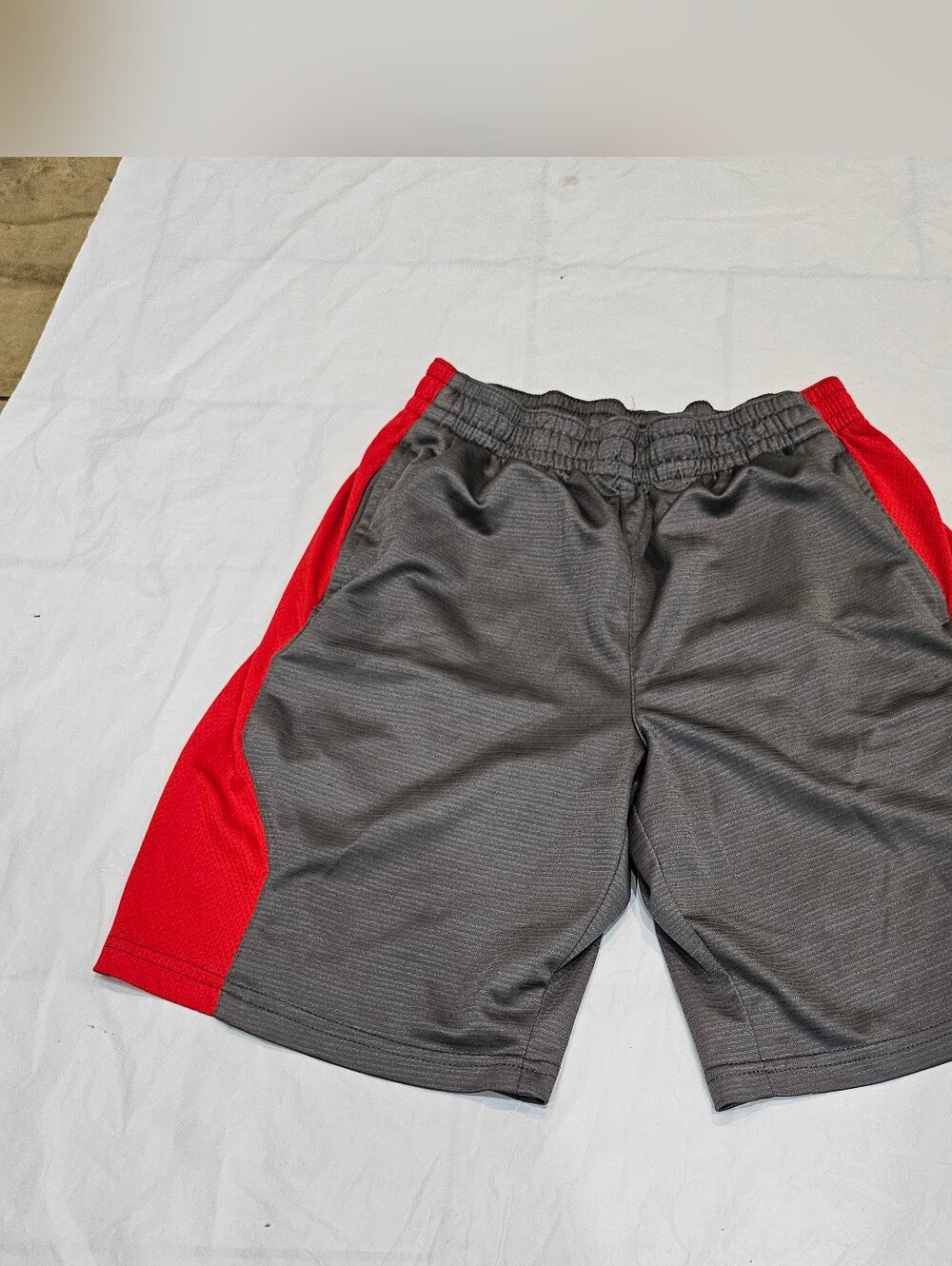 Pony Men's Gray Shorts with Red Side Panels. Sz M